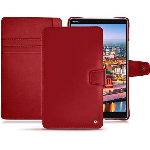 Housse cuir Huawei MediaPad M5 8 - Rabat portefeuille - Rouge ( Nappa - Pantone #d50032 ) - NOREVE