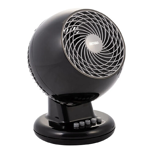 Iris Ohyama - Ventilateur puissant et silencieux avec oscillation - Woozoo PCF-M15 Noir - 13 m², 22 x 20 x 30 cm