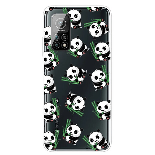 Coque en TPU à motifs clair souple pandas pour votre Xiaomi Mi 10T 5G/10T Pro 5G