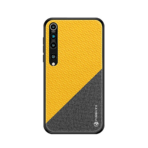 Coque en TPU + PU jaune pour votre Xiaomi Mi 10/Mi 10 Pro