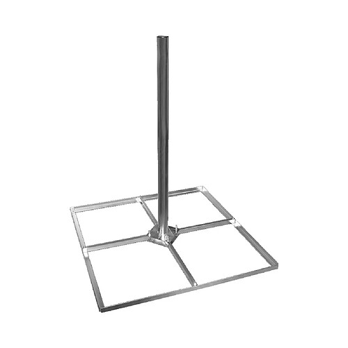 Support Pour Antenne Parabole Balcon Toit Terrasse - Avec Entretoises De Support 4x50, Pied Support De Toit Plat