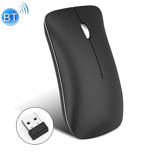 Wewoo Souris sans fil HXSJ T23 Bluetooth + 2.4GHz sans fil double modes 4-clés 1600 dpi optique ergonomique réglable