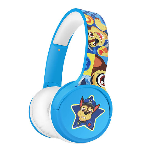 Forever Casque Bluetooth Enfant Motif Chase Pat Patrouille Autonomie 20H Bleu