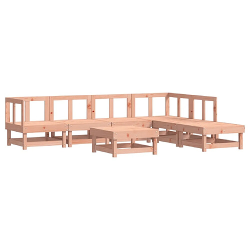 Maison Chic Salon de jardin 7 pcs - Table et chaises d'extérieur - Mobilier/Meubles de jardin Moderne bois massif douglas -MN37053