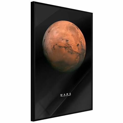 Paris Prix Affiche Murale Encadrée The Solar System Mars 30 x 45 cm Noir