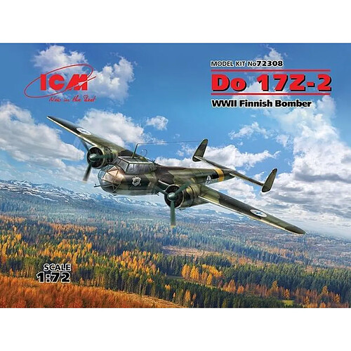 Do 17Z-2, WWII Finnish Bomber - 1:72e - ICM