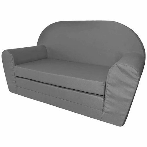 Maison Chic Chaise longue pliable de jardin | Bain de soleil Relax | Transat pour enfants Gris -GKD35753