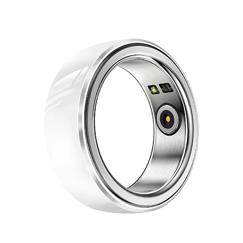 Bague Connectée Blanche Suivi Santé Sport Sommeil Étanche Taille 16 Blanc YONIS