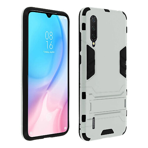 Avizar Coque Xiaomi Mi 9 Lite Protection Hybride Antichoc Support Vidéo argenté