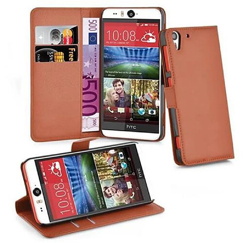 Cadorabo Coque HTC Desire EYE Etui en Brun