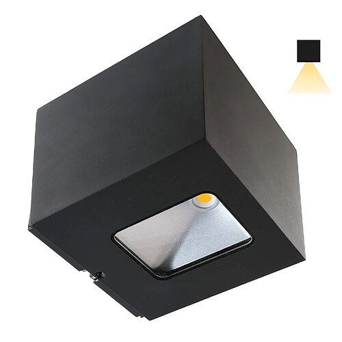 Applique cube à LED 13W gradable IP65 lumière simple faisceau façades balcon entrée 230V SINGLE