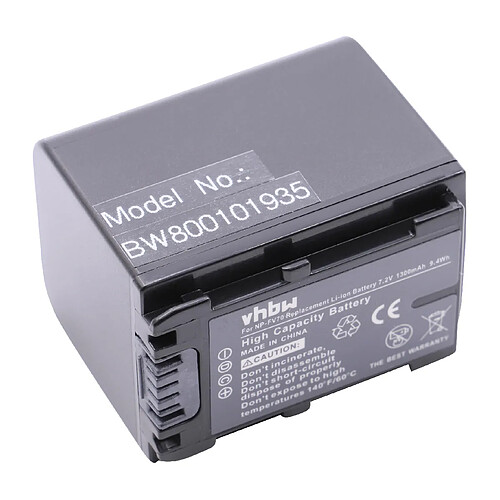 Vhbw Batterie Li-Ion pour SONY DCR-SX15, DCR-SX15E, DCR-SX45 etc. remplace NP-FV70 - avec info-puce et visualisation de l'état de charge