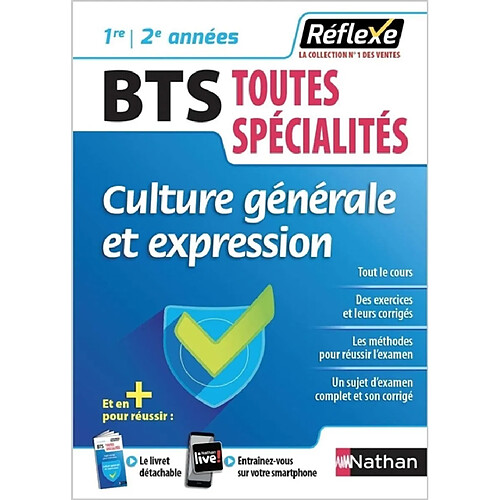 Culture générale et expression, BTS toutes spécialités, 1re-2e années · Occasion