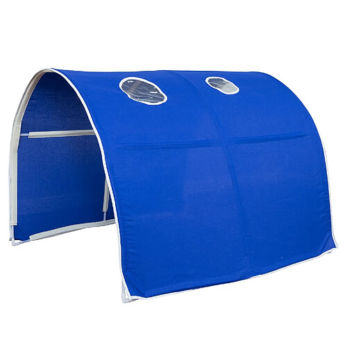 Decoshop26 Tunnel pour lit enfant superposé tente accessoires bleu 90x70x100cm APE06031