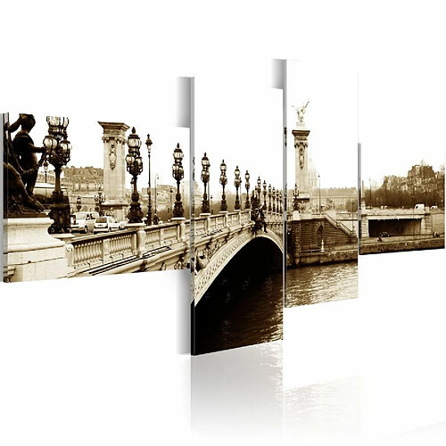 Paris Prix Tableau Imprimé Pont Alexandre III à Paris 45 x 100 cm