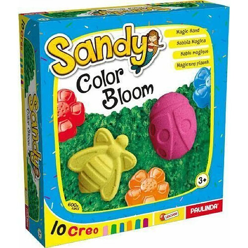 Lisciani Loisirs Créatif ? Sandy 600 g de Sable Magique avec moules en plastique - Jeu créatif pour enfants à partir de 3 ans - 80823