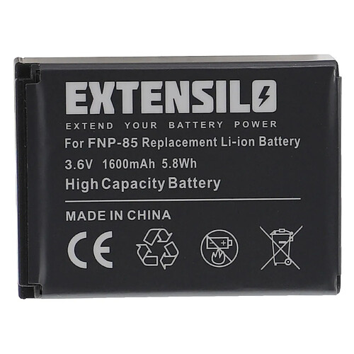 Vhbw EXTENSILO Batterie compatible avec Medion Life X47023, P47011 appareil photo, reflex numérique (1600mAh, 3,6V, Li-ion)