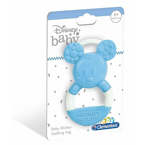 Clementoni Disney Mickey 17343 Jouet de dentition pour nouveau-né Convient aux enfants de 0 mois et plus, lavable en machine et sans peinture, multicolore, taille unique