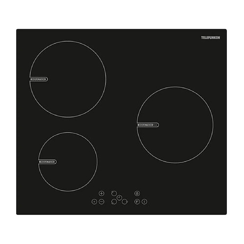 TELEFUNKEN Plaque induction TK60I3Z1BT, 3 foyers, 1 booster, Sensitives