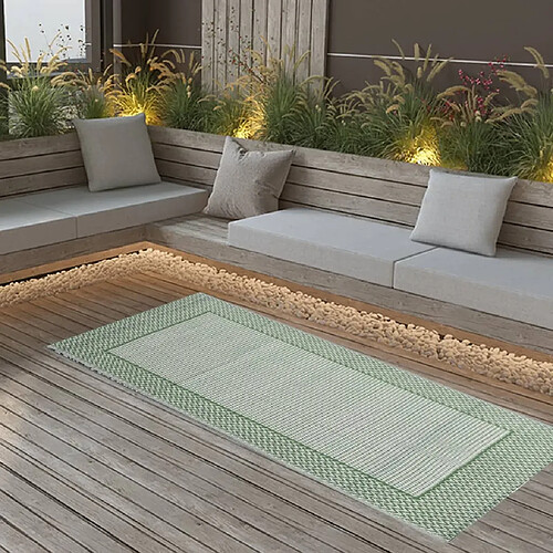 vidaXL Tapis d'extérieur Vert 80x150 cm PP