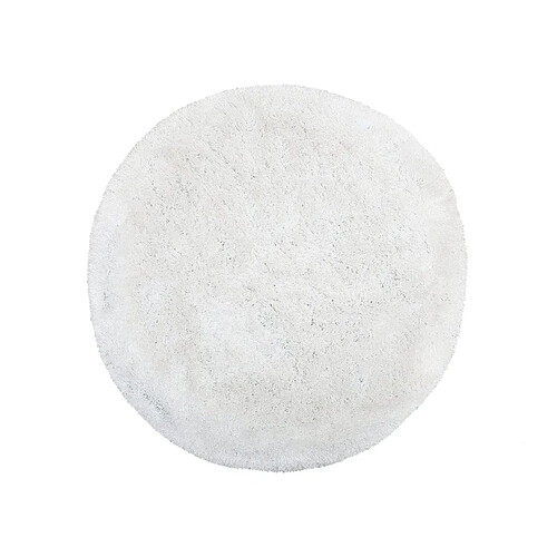 Beliani Tapis rond blanc CIDE