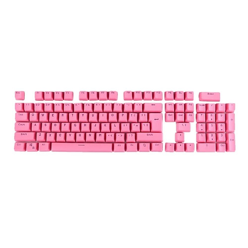 Wewoo Pour clavier mécanique rose 104 touches double coup PBT rétroéclairé Keycaps