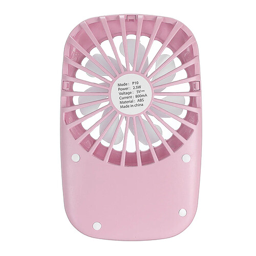 Mini Ventilateur Portable Ventilateur de Refroidissement à Air Portatif Ventilateur Refroidisseur d'Été Batterie Au Lithium Ventilateur Rechargeable USB COULEUR ROSE