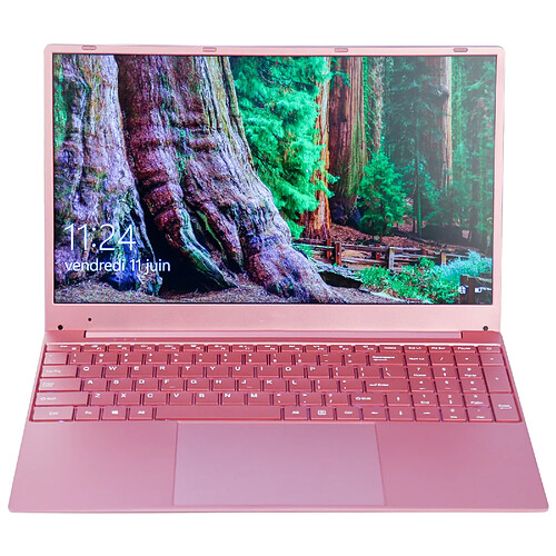 PC Portable windows 11 Ultrabook 15.6 Pouces 8GB+512GB Intel 2.5GHz Rose YONIS