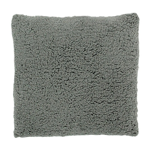 Thedecofactory CALINE - Coussin aspect laine extra-doux gris 40x40