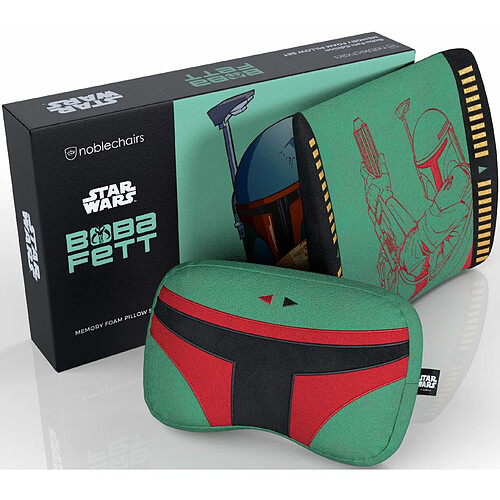 Ensemble de coussins en mousse à mémoire de forme Noblechairs - Édition Boba Fett