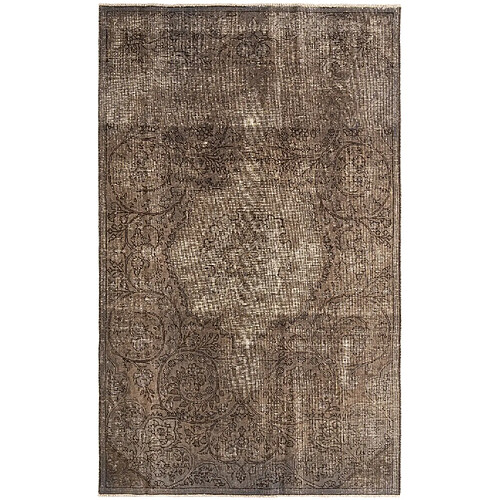 Vidal Tapis de laine 273x173 brun Vintage