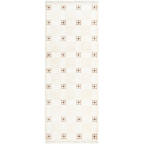 Vidal Tapis de couloir en laine 211x81 beige Darya