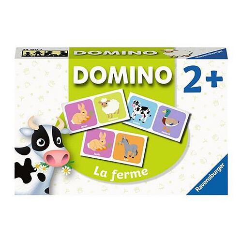 Jeu classique Ravensburger Domino Animaux de la ferme