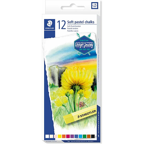 STAEDTLER Pastel tendre Design Journey, étui en carton de 12 ()