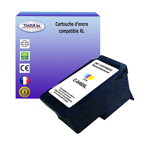 Cartouche compatible avec Canon Pixma MG2950 MG2950S MG3000 remplace Canon CL546XL Couleur - T3AZUR