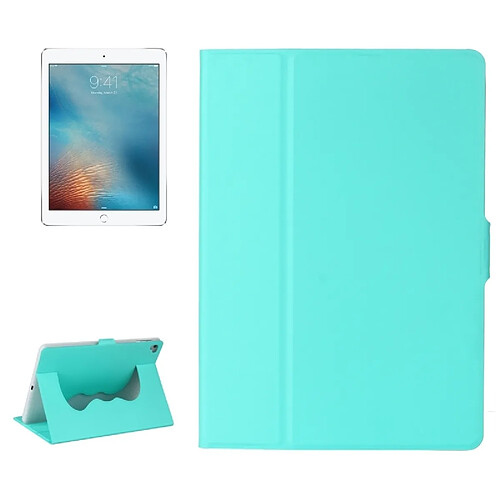 Wewoo Smart Cover vert menthe pour iPad Air / Air 2 / Pro 9.7 / 9.7 2017 Élastique en cuir flip étui en avec support et fonction de veille / réveil