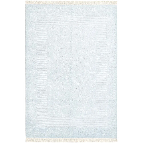 Vidal Tapis de laine 193x132 Bleu Darya