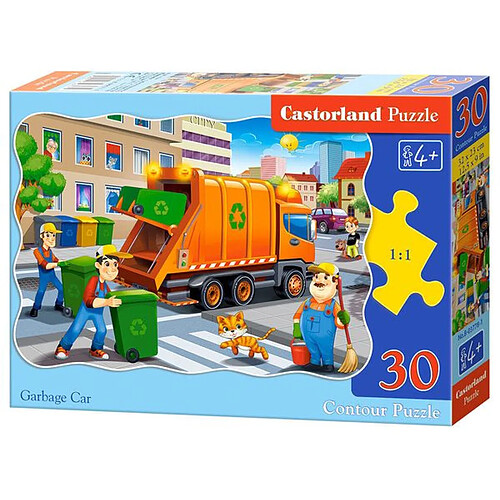 Garbage Car, Puzzle 30 Teile - Castorland