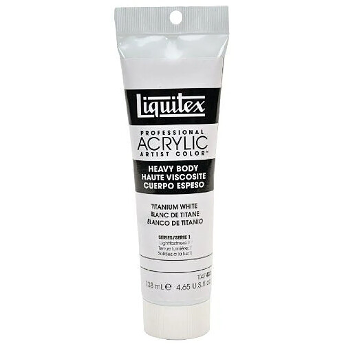 Liquitex Professional Heavy Body Tube de Peinture acrylique 138 ml Blanc de titane