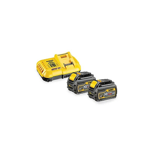 Pack de 2 batteries XR Flexvolt 18 V 54 V 6 Ah 2 Ah Liion Dewalt chargeur rapide DCB118T2