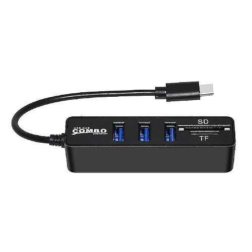 Universal Type C Hub 2.0 Multi USB 2.0 Hub Usb Splitter TF SD Card Reader All in One for PC Computer