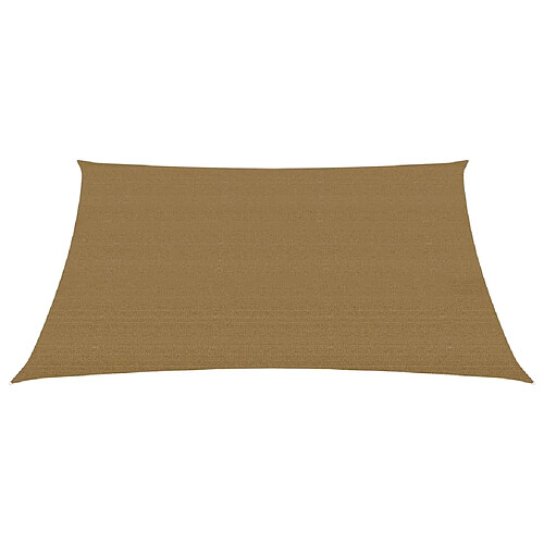 Helloshop26 Voile d'ombrage 160 g/m² taupe 2 x 3,5 m PEHD 02_0009301