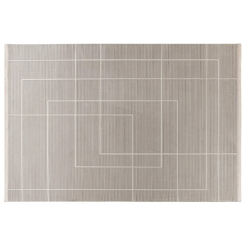 Lisa Design Telio - tapis rectangulaire motif graphique - taupe