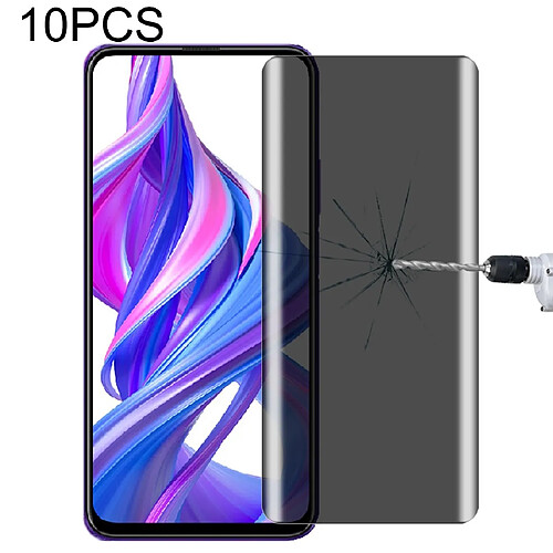 Wewoo Film de verre trempé Pour Huawei Honor Play 7 10 PCS 9H Protection d'écran anti-reflets de confidentialité