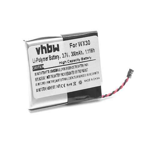 vhbw batterie remplace Motorola SNN5950A, SNN5951A, WX30 pour smartwatch montre connectée bracelet fitness