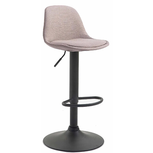 Non Tabouret de bar Kiel tissu noir