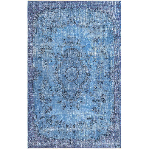 Vidal Tapis de laine 284x180 Bleu Ultra Vintage