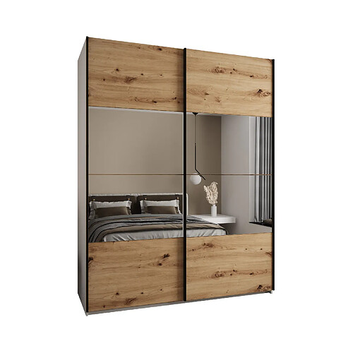 Abiks Meble Armoire à portes battantes Lux 4 245,5/200/64 2 portes