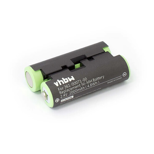 vhbw Batterie compatible avec Garmin GPSMap 64 Navigation, GPS remplace 010-11874-00, 361-00071-00 (2000mAh, 2.4V, NiMH)