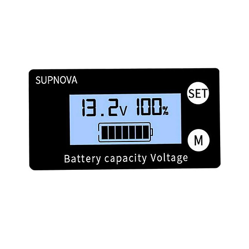 Compteur De Tension De Moniteur De Capacité De Batterie D'affichage à Cristaux Liquides De Voiture DC 8V-100V Pour Le Véhicule De Voiture Style3